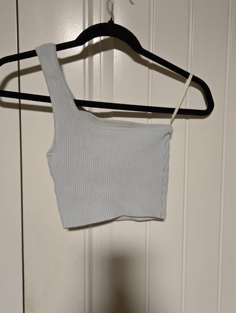 Babaton Sculpt One-Shoulder Ribbed Tank - Light Blue - Picture 3 of 3